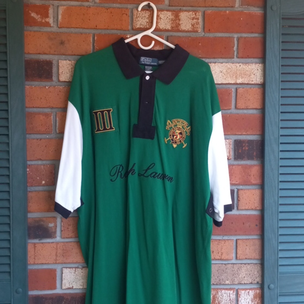 Authentic! Mens 3XLT Embroidered Polo shirt